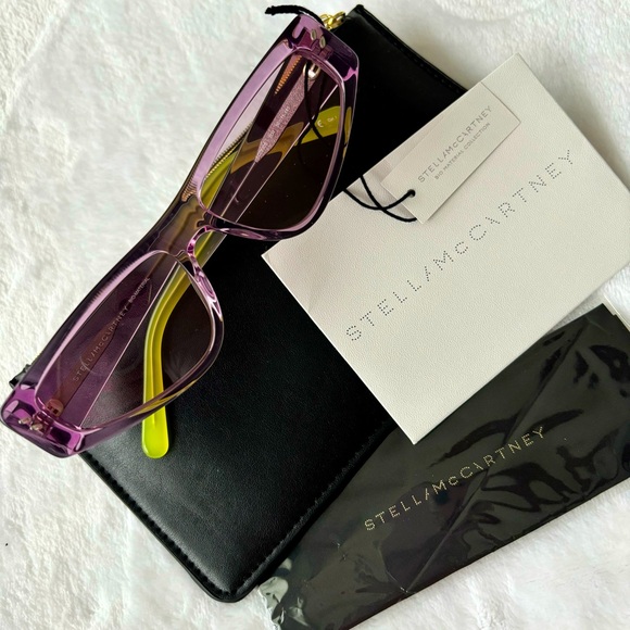 Stella McCartney Accessories - STELLA McCARTNEY Cat Eye Retro Violet Sunglasses--SC0230S